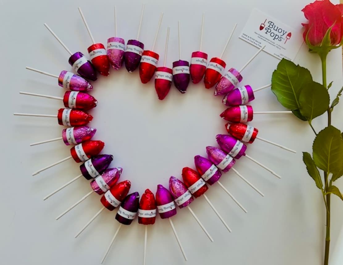 Buoy Pops Valentine heart
